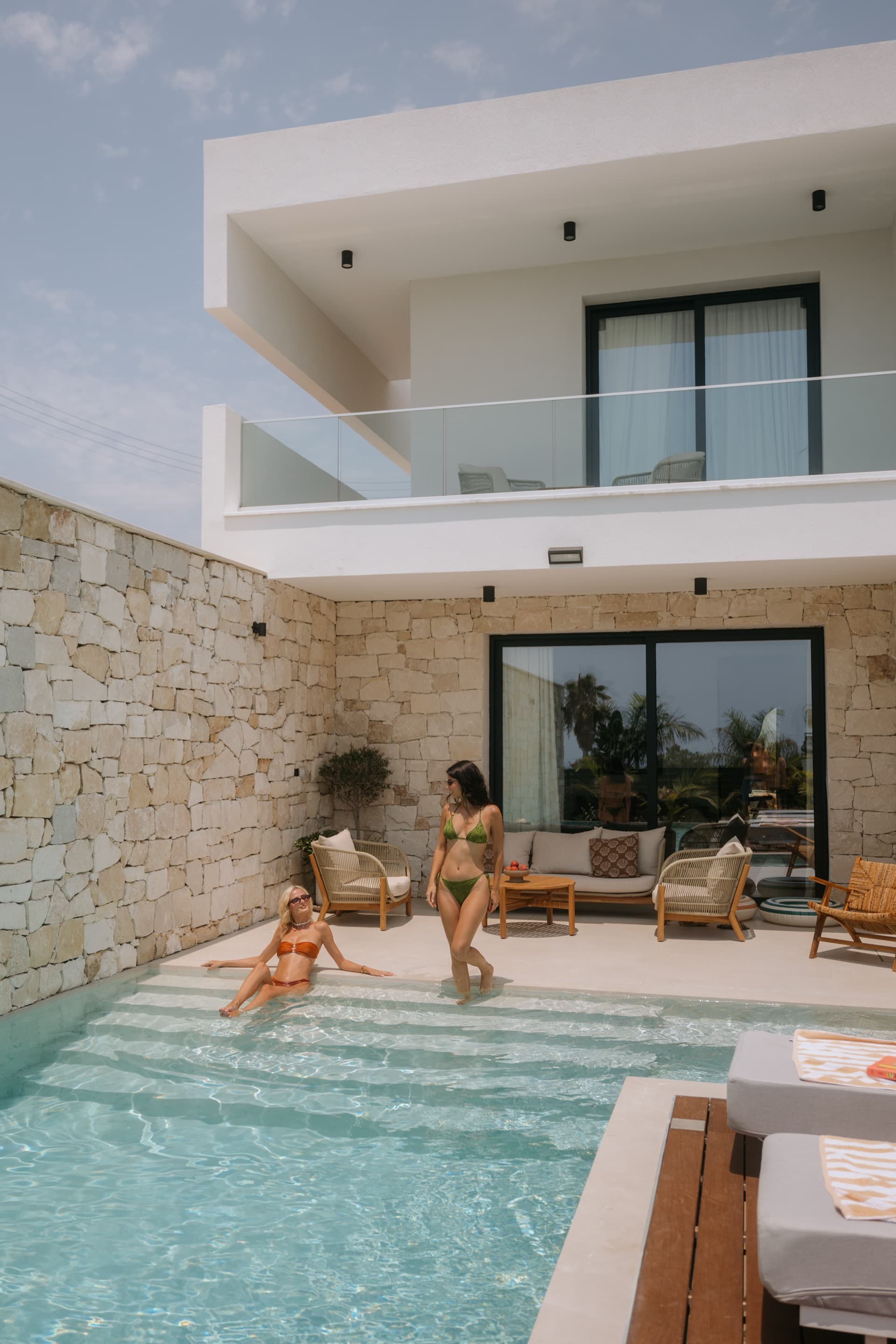 Luxury villa with infinity pool overlooking the Mediterranean Sea in Cyprus